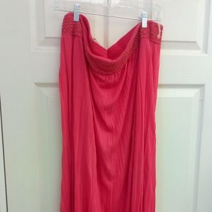 Brand New! Beautiful Coral Faded Glory Maxi Skirt!